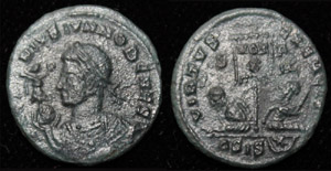 Licinius II (Jr) Victory on Globe Portrait Licinius II (Jr) Victory on Globe Portrait